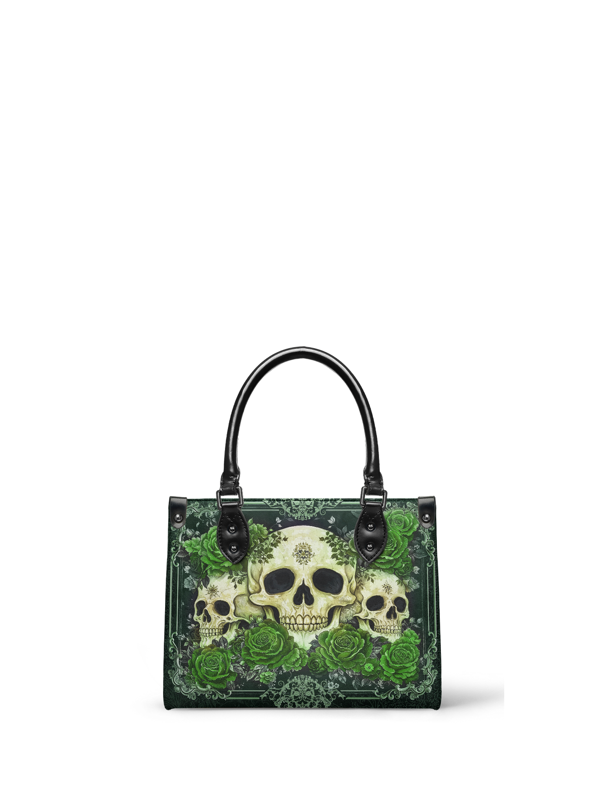 "Bloodrose" Poison Ivy - Black Interior - Small Leather Handbag - FALL CLEARANCE DEAL