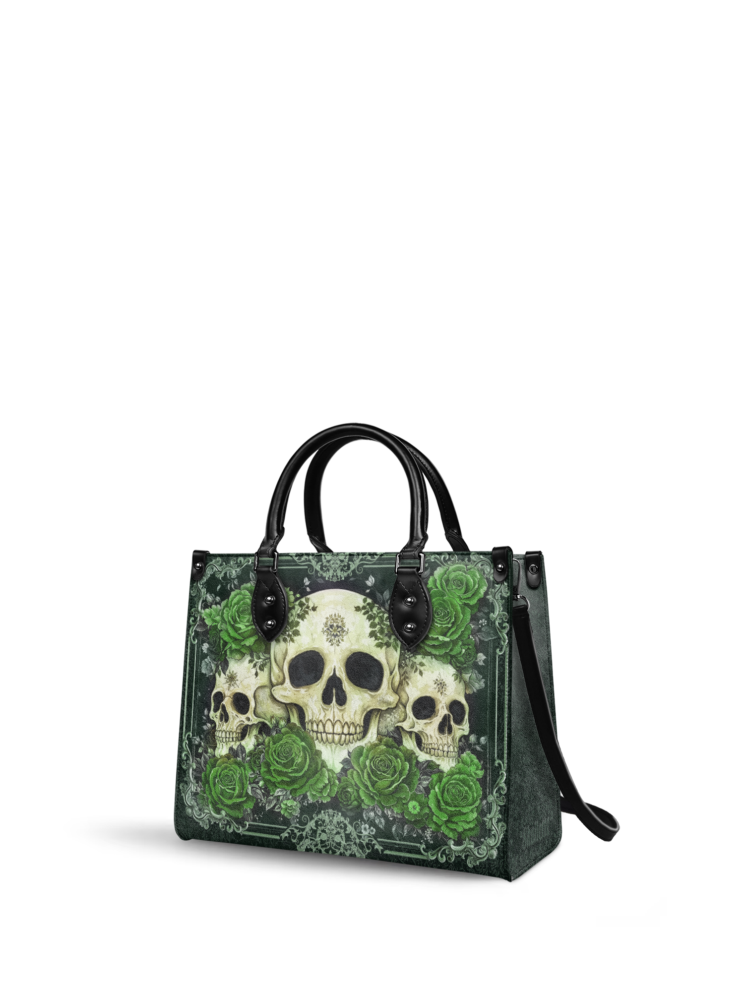 "Bloodrose" Poison Ivy - Black Interior - Leather Handbag