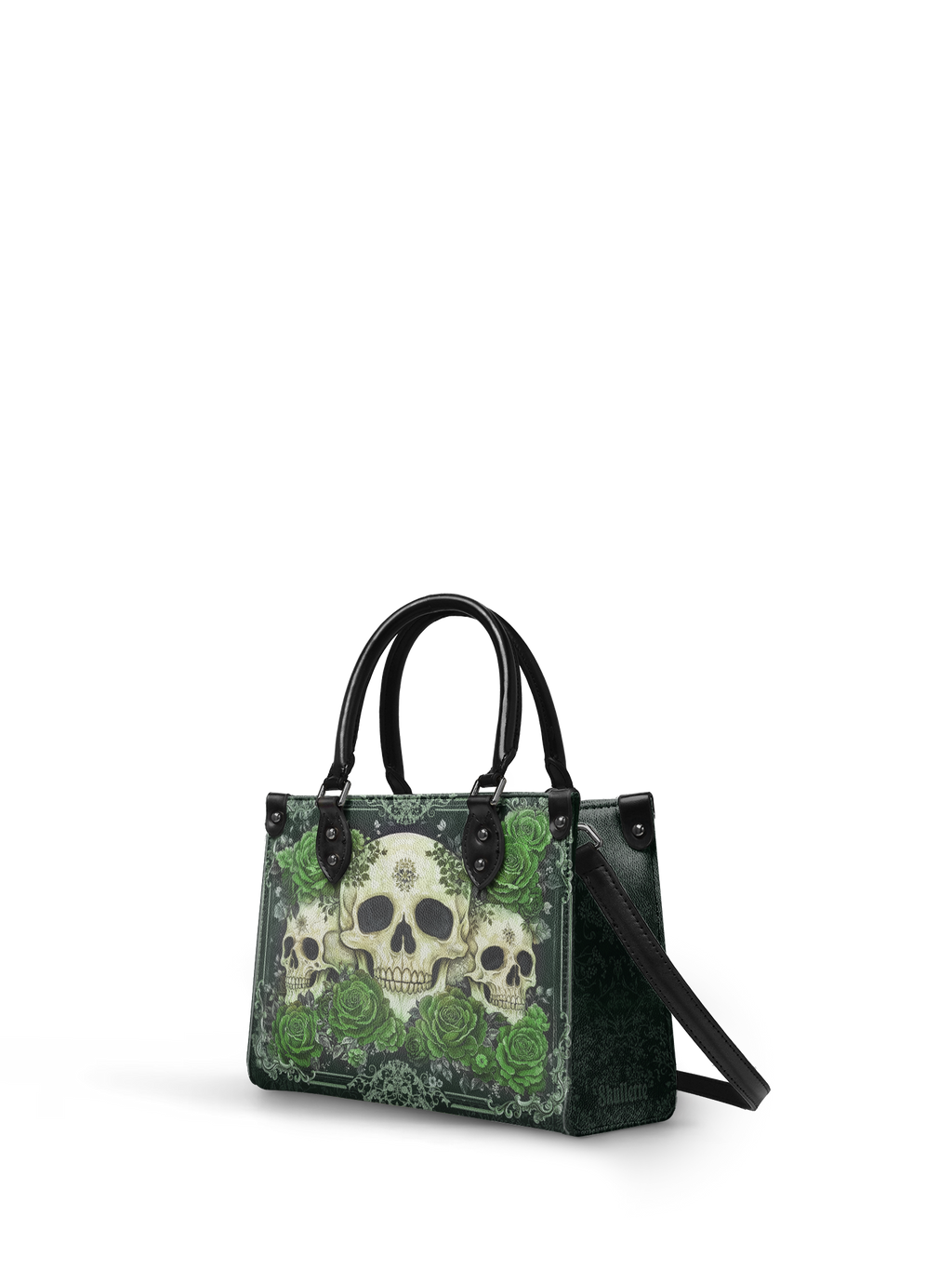 "Bloodrose" Poison Ivy - Black Interior - Small Leather Handbag