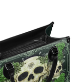 "Bloodrose" Poison Ivy - Black Interior - Leather Handbag Matching SANTA Combo