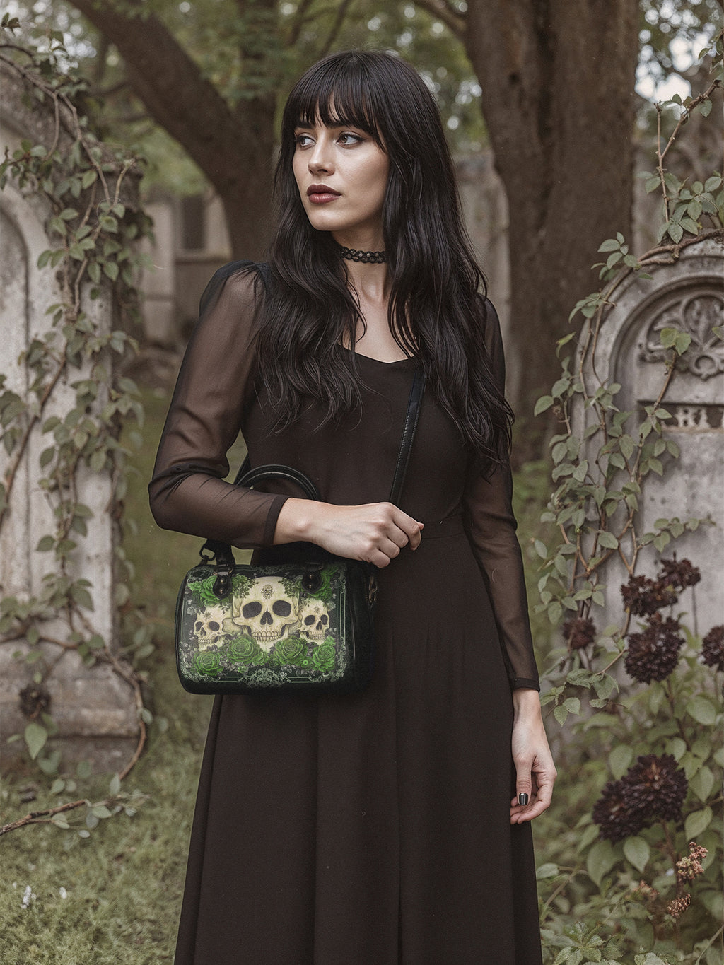 "Bloodrose" Poison Ivy Mini Satchel