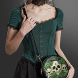 "Bloodrose" Poison Ivy Circle Crossbody Bag