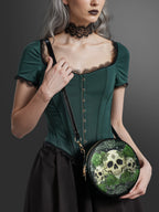 "Bloodrose" Poison Ivy Circle Crossbody Bag