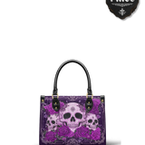 "Bloodrose" Poison Plum Small Leather Bag