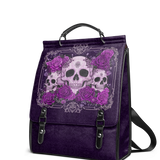 "Bloodrose" Poison Plum Leather Backpack - July24 Deal