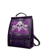 "Bloodrose" Poison Plum Leather Backpack