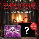 "Bloodrose" Poison Plum Leather Handbag Deal
