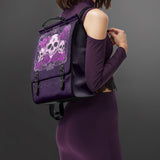 "Bloodrose" Poison Plum Leather Backpack - July24 Deal