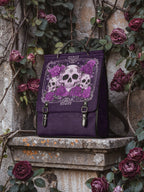 "Bloodrose" Poison Plum Leather Backpack