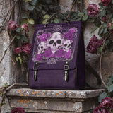 "Bloodrose" Poison Plum Leather Backpack - July24 Deal