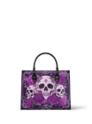"Bloodrose" Poison Plum - Black Interior - Leather Handbag