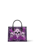 "Bloodrose" Poison Plum - Black Interior - Leather Handbag