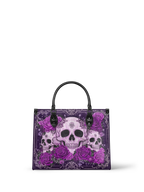 "Bloodrose" Poison Plum - Black Interior - Leather Handbag