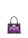 "Bloodrose" Poison Plum - Black Interior - Small Leather Handbag
