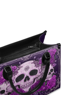 "Bloodrose" Poison Plum - Black Interior - Leather Handbag