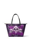 "Bloodrose" Poison Plum Leather Tote Bag