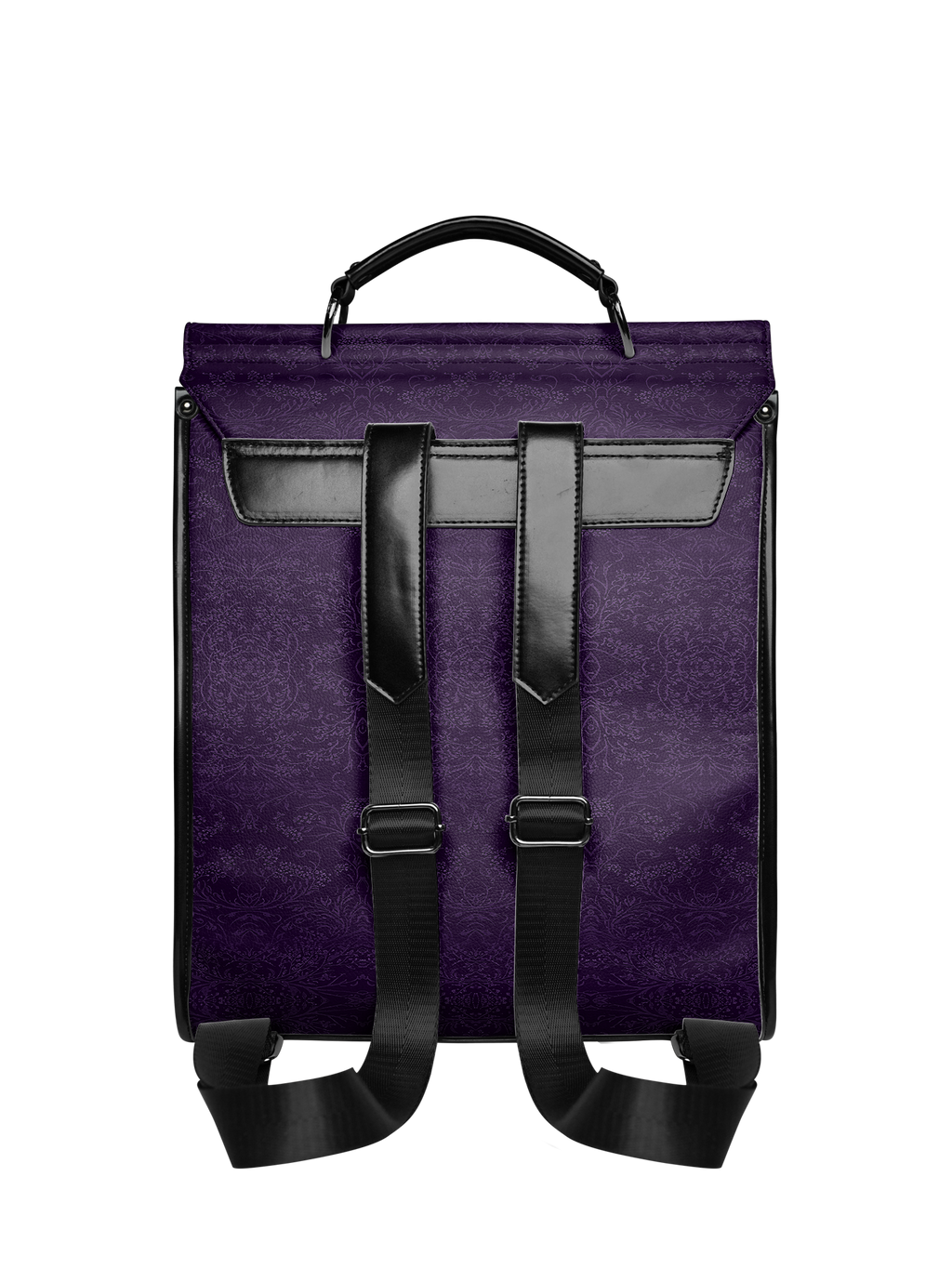 "Bloodrose" Poison Plum Leather Backpack