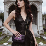 "Bloodrose" Poison Plum Envelope Chain Crossbody Bag