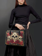 "Bloodrose" - Black Interior - Leather Handbag - FALL CLEARANCE DEAL