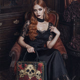 "Bloodrose" - Black Interior - Leather Handbag - 100.1 DEAL