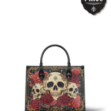 "Bloodrose" - Black Interior - Leather Handbag
