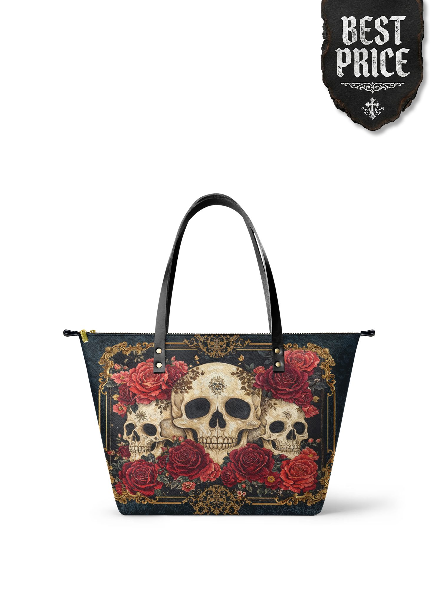 "Bloodrose" Leather Tote Bag