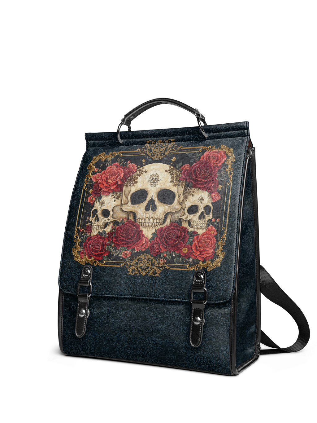 "Bloodrose" Leather Backpack