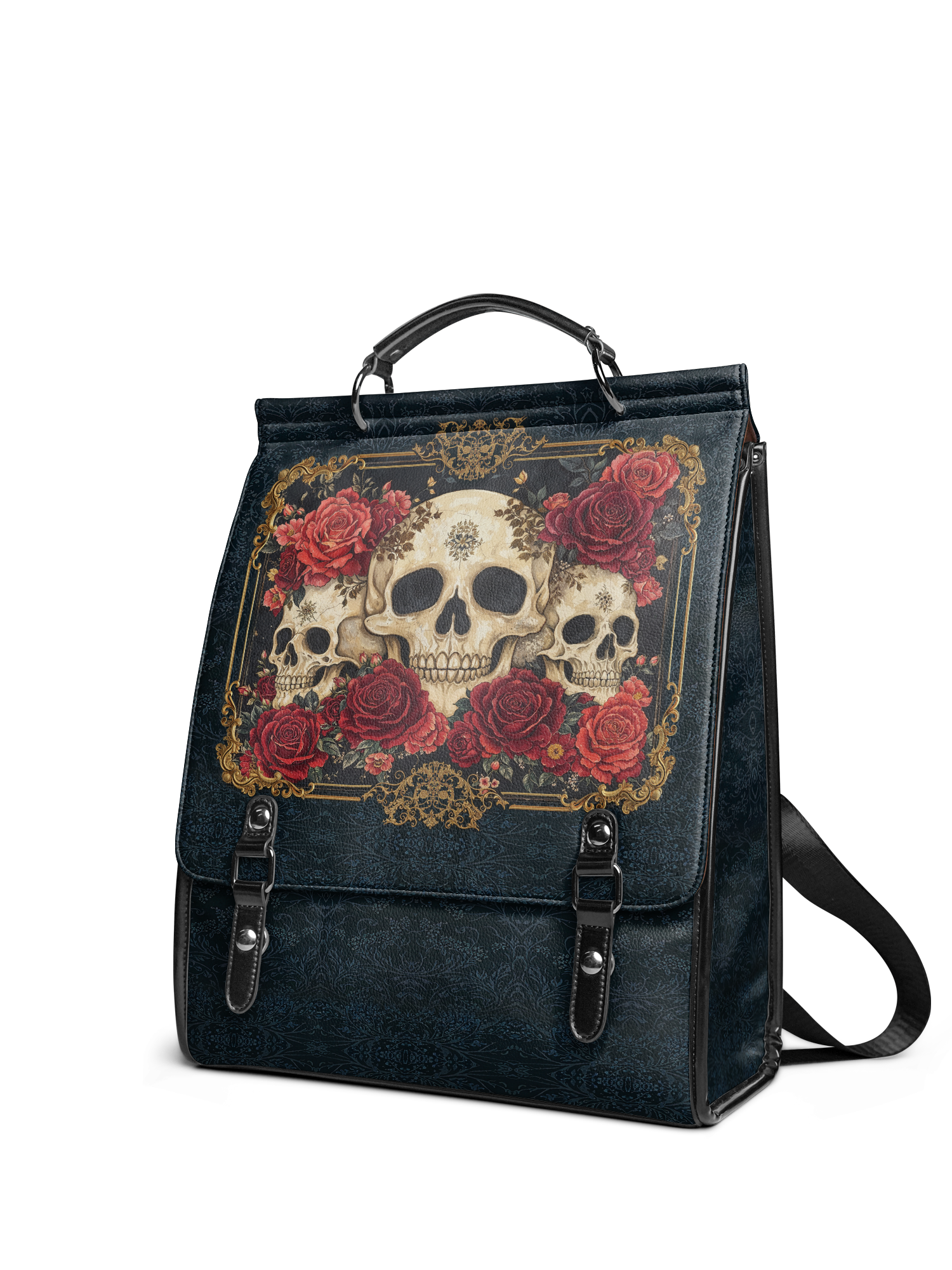 "Bloodrose" Leather Backpack