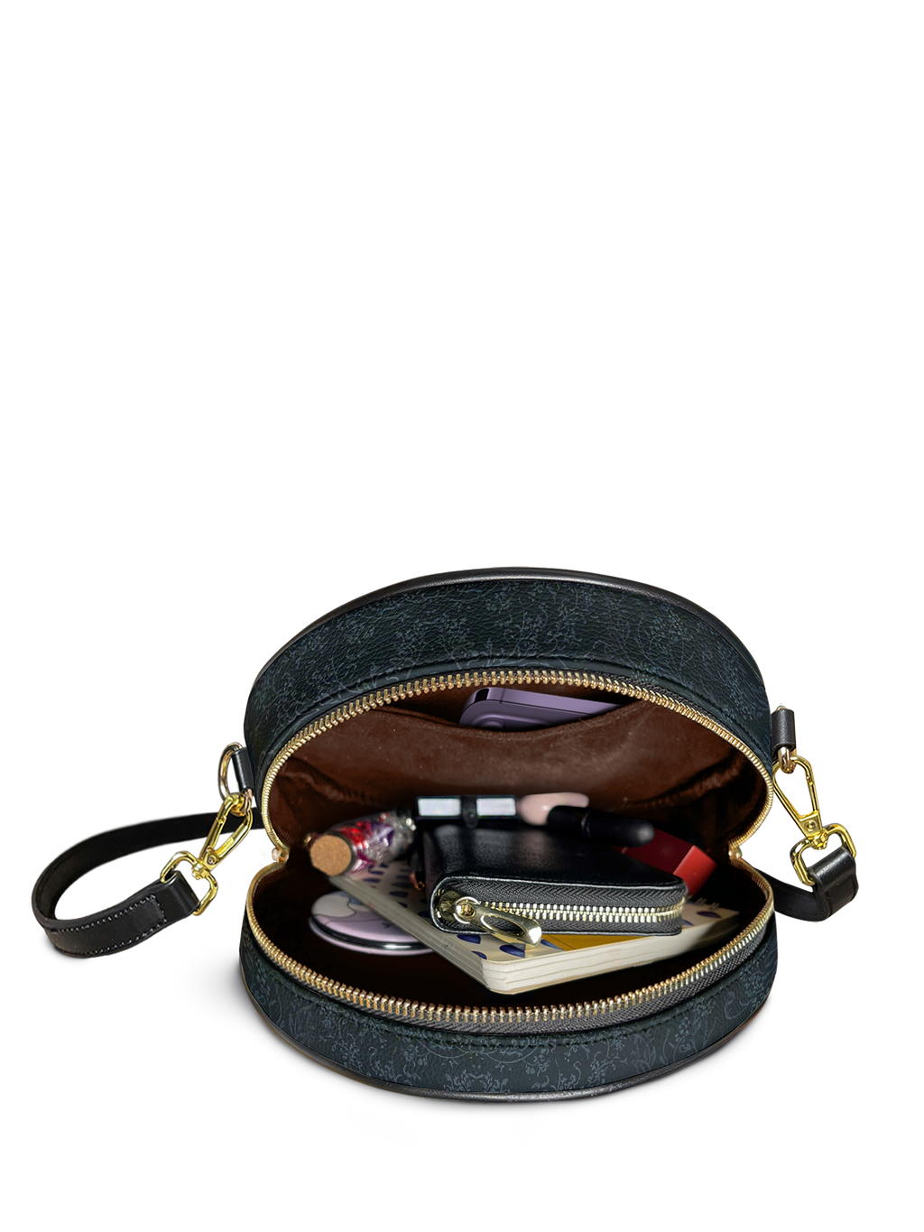"Bloodrose" Circle Crossbody Bag