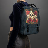 "Bloodrose" Leather Backpack