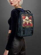 "Bloodrose" Leather Backpack