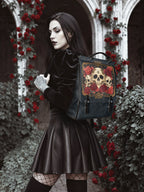 "Bloodrose" Leather Backpack