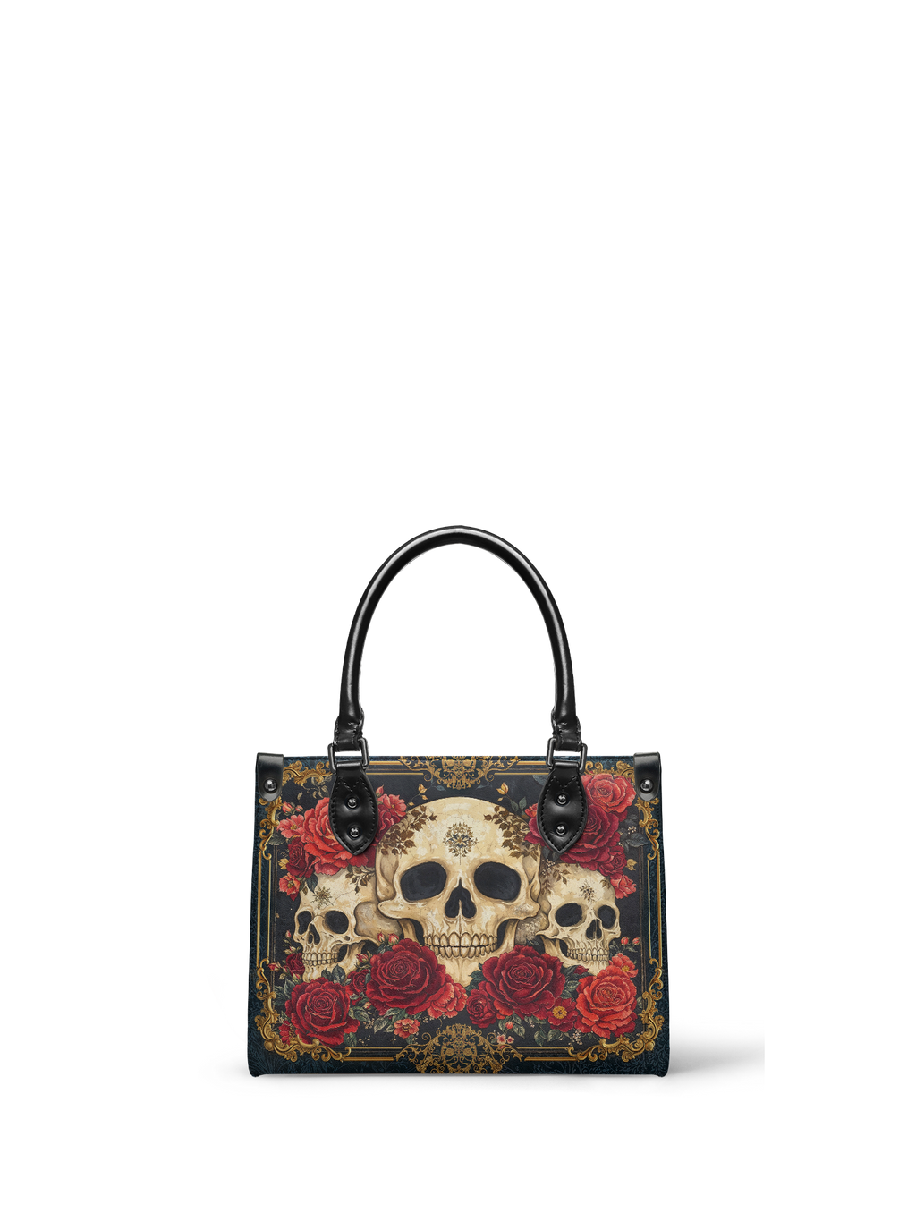 "Bloodrose" - Black Interior - Small Leather Handbag