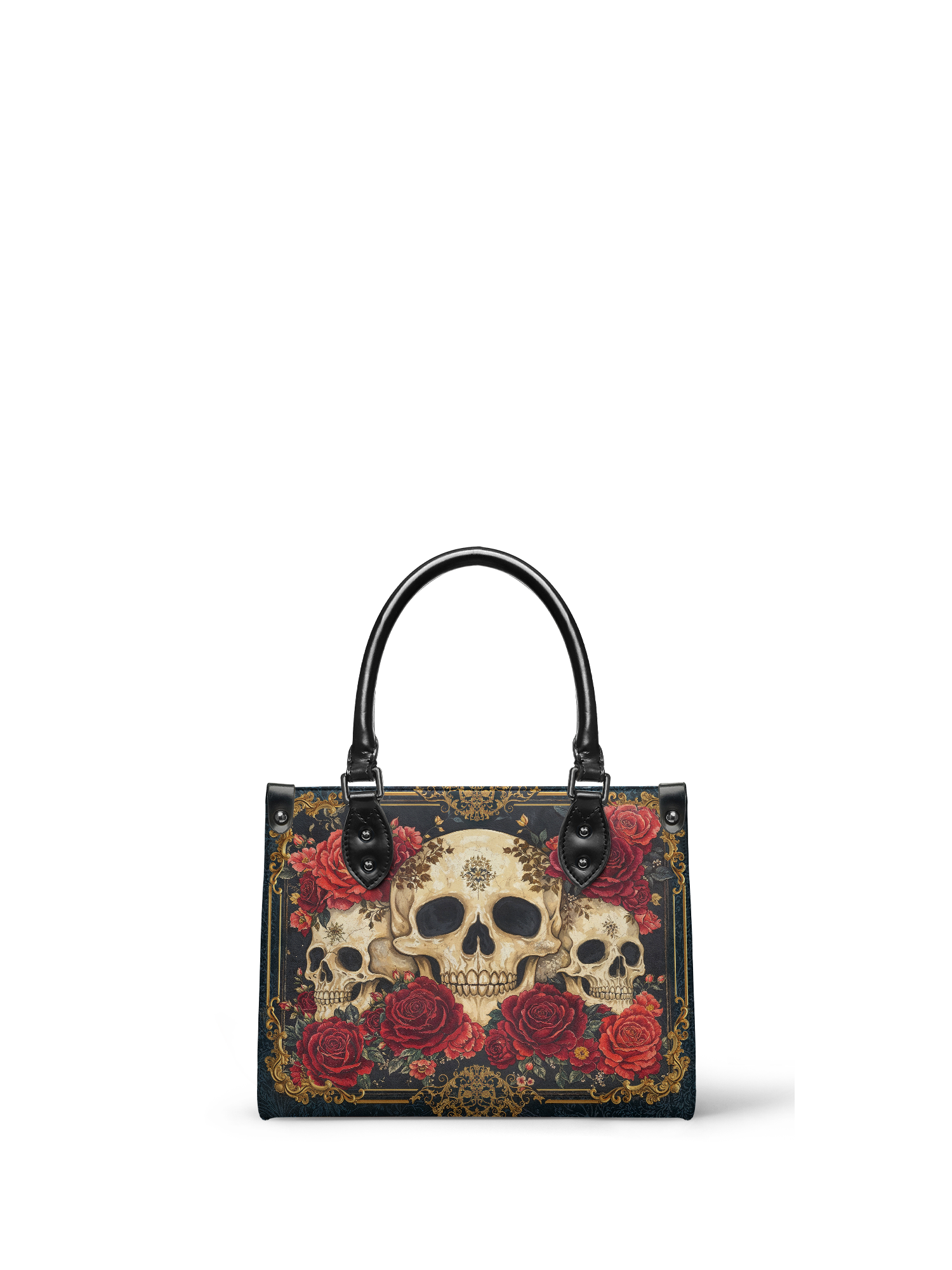 "Bloodrose" - Black Interior - Small Leather Handbag