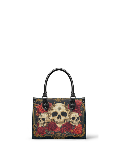 "Bloodrose" - Black Interior - Small Leather Handbag