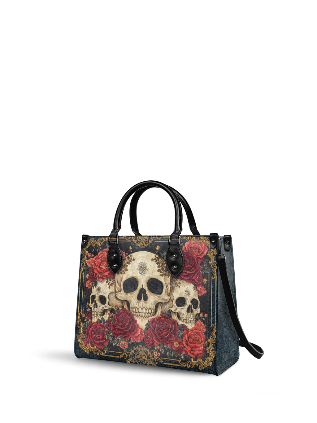 "Bloodrose" - Black Interior - Leather Handbag