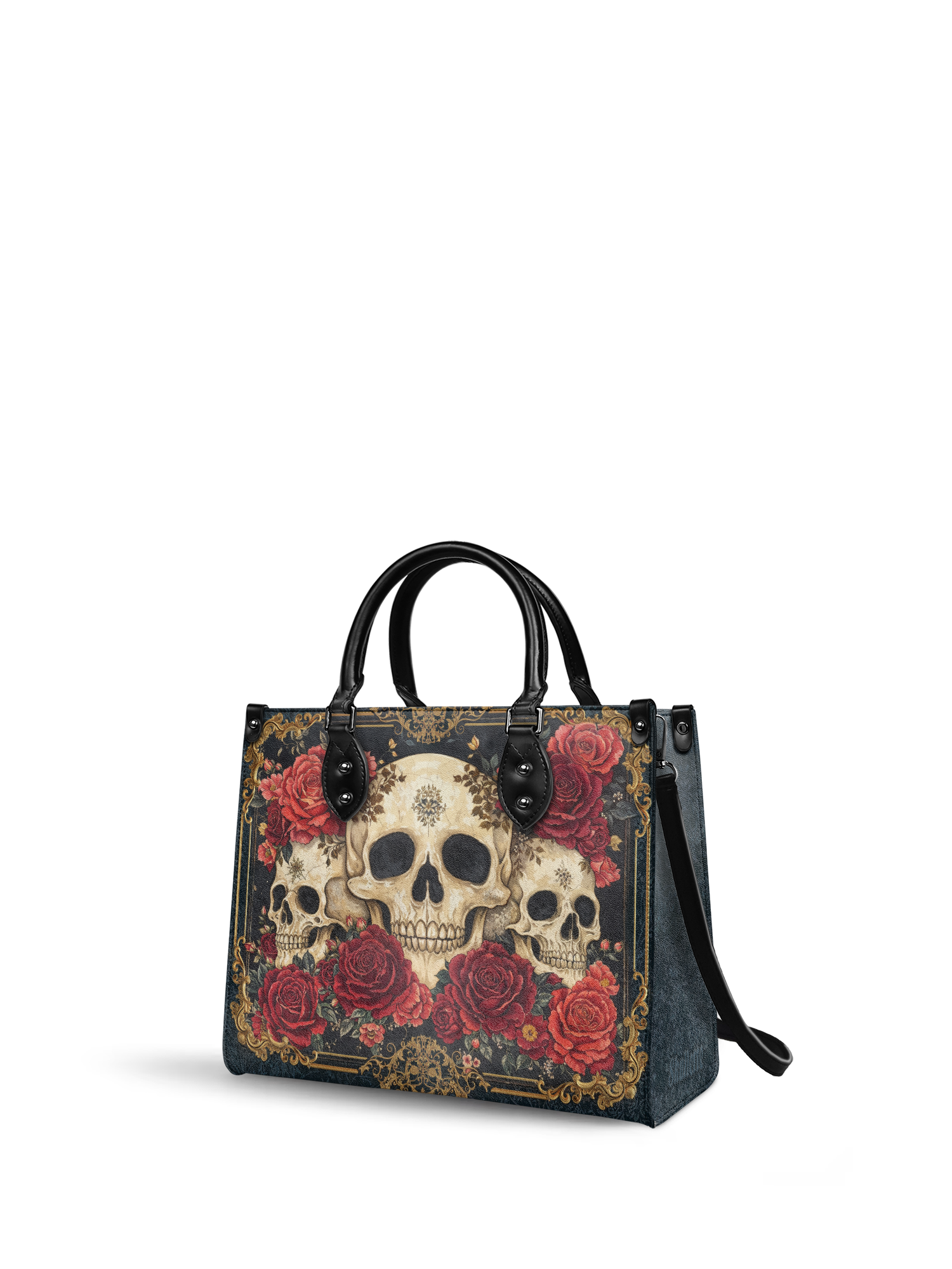 "Bloodrose" - Black Interior - Leather Handbag
