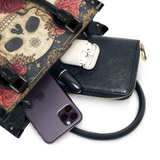 "Bloodrose" - Black Interior - Small Leather Handbag