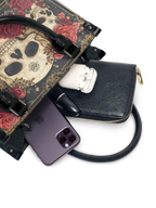 "Bloodrose" - Black Interior - Small Leather Handbag