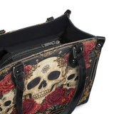 "Bloodrose" - Black Interior - Small Leather Handbag