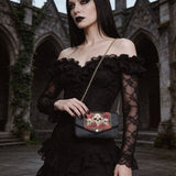 "Bloodrose" Envelope Chain Crossbody Bag