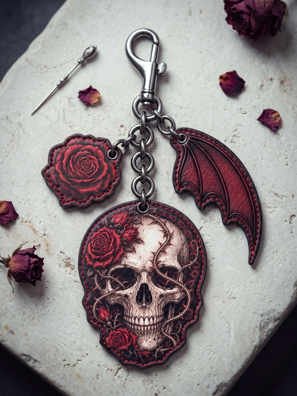 "Briarwing" Leather Bag Charm