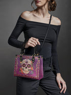 "Catrinelle" - Yellow Interior - Small Leather Handbag