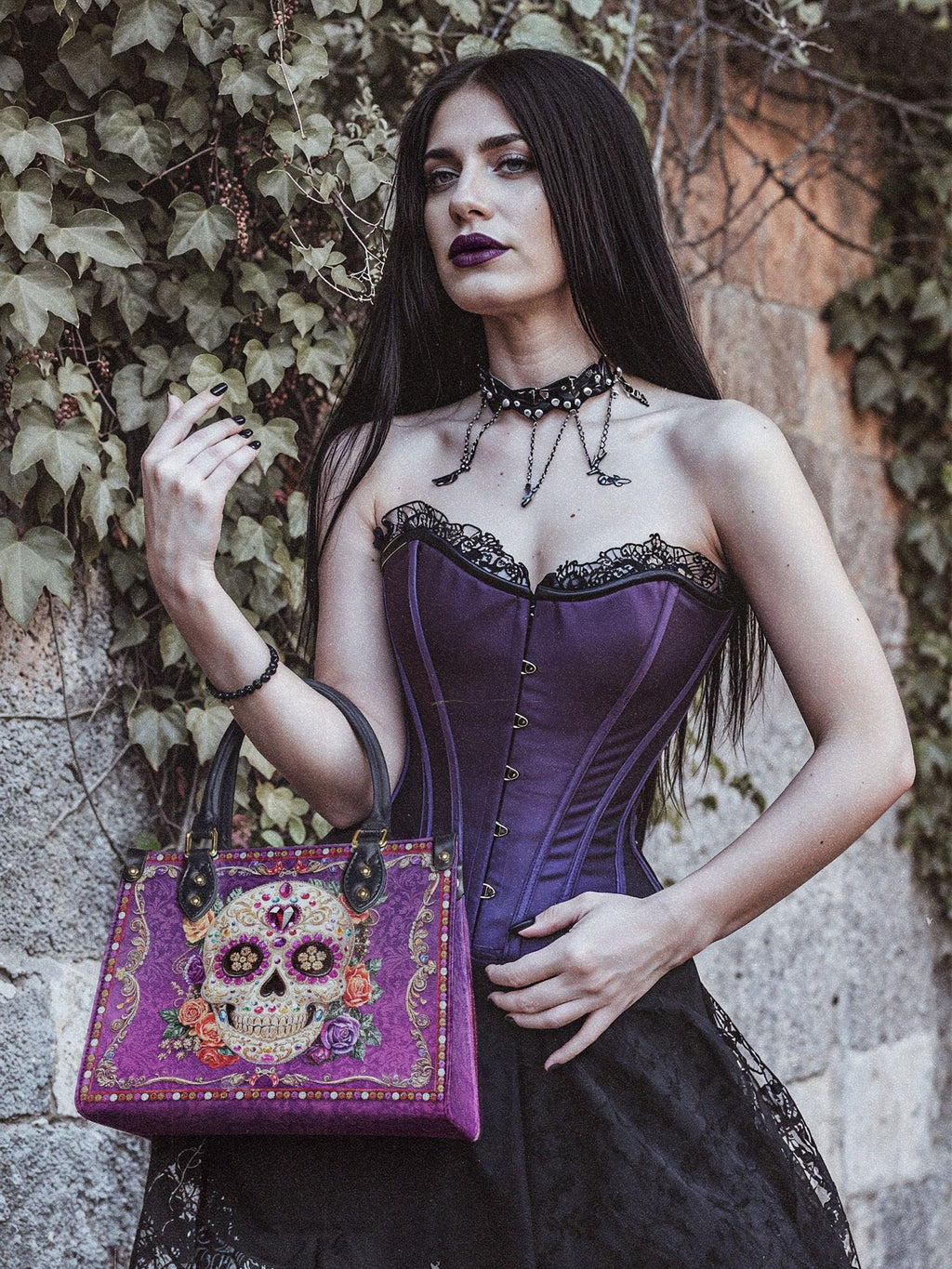 "Catrinelle" - Yellow Interior - Small Leather Handbag