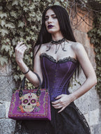 "Catrinelle" - Yellow Interior - Small Leather Handbag