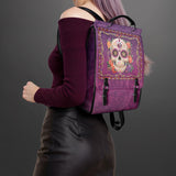 "Catrinelle" Leather Backpack Matching SANTA Combo