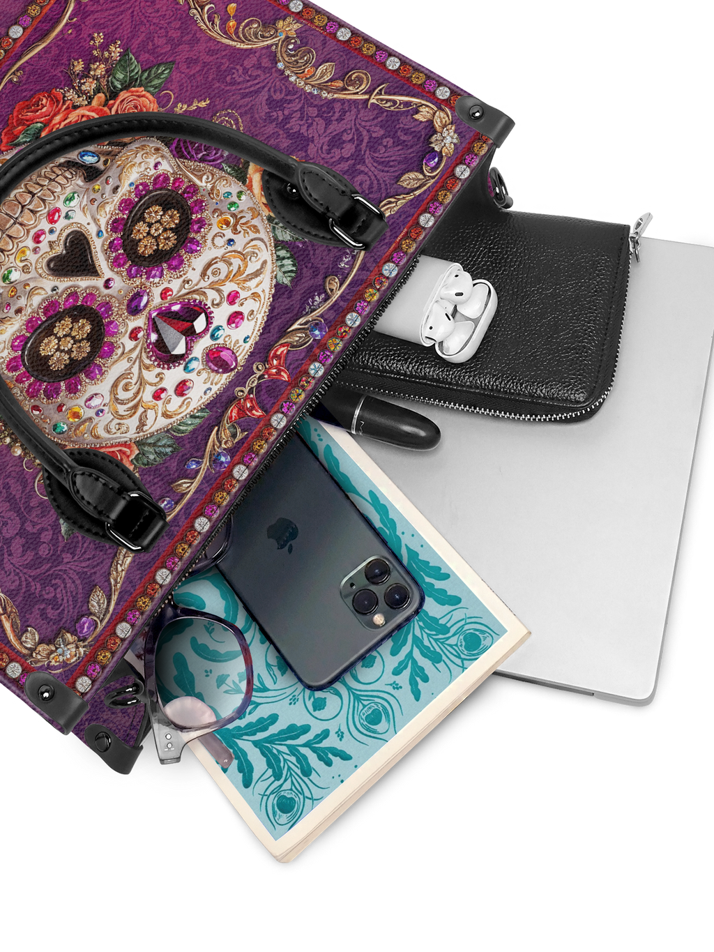 "Catrinelle" - Black Interior - Leather Handbag
