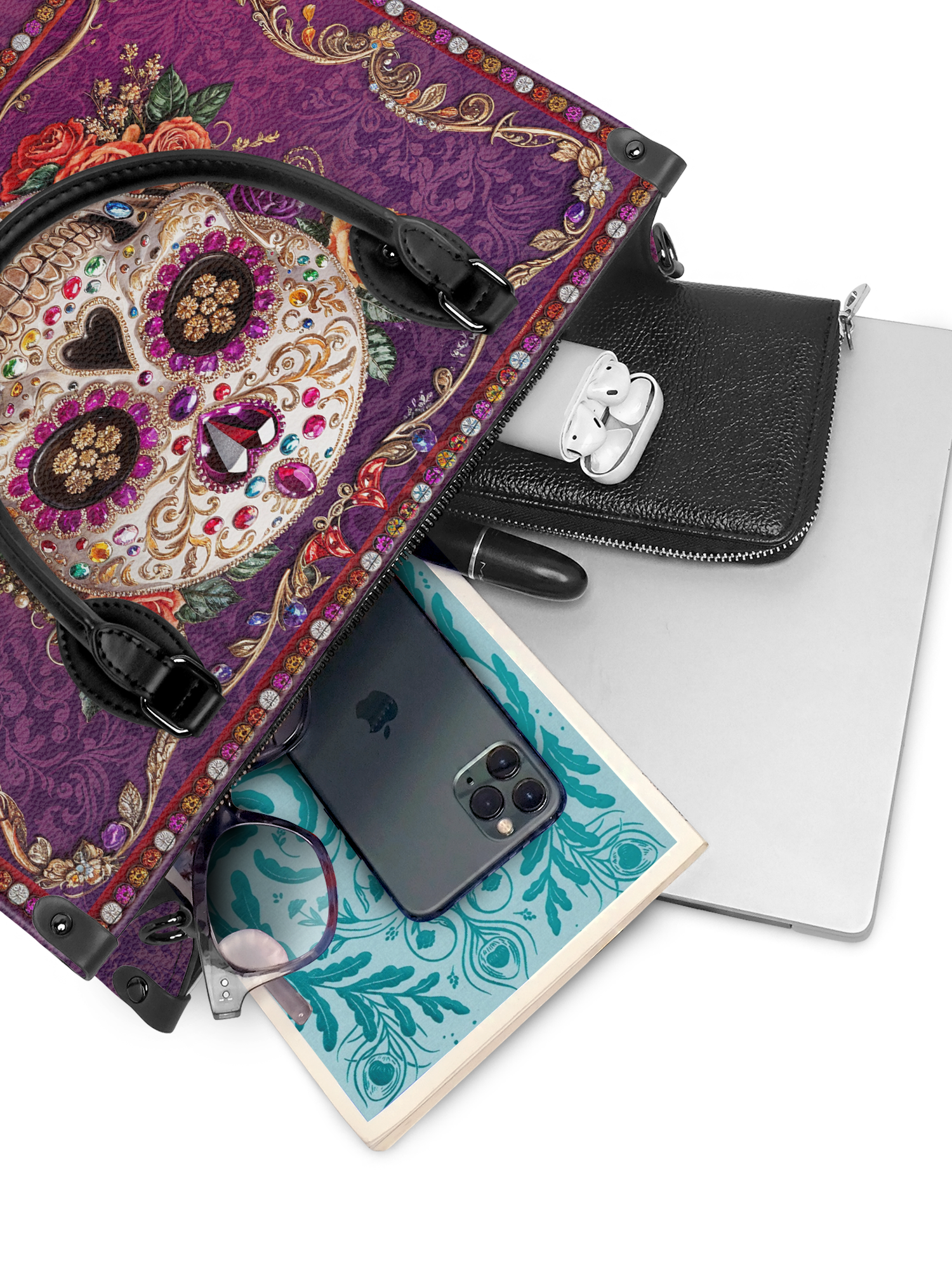"Catrinelle" - Black Interior - Leather Handbag