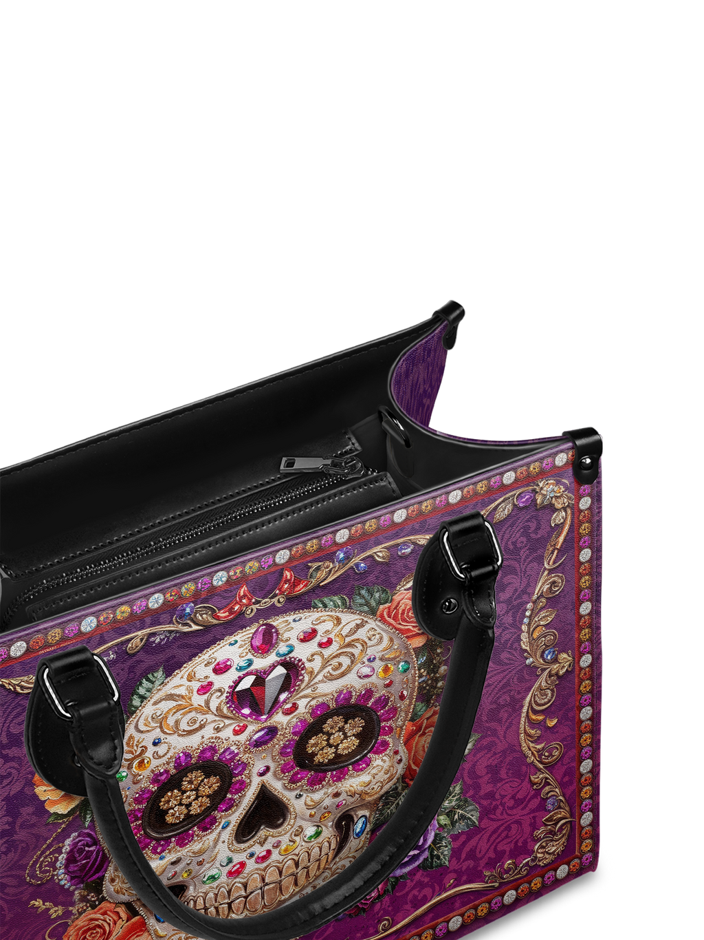 "Catrinelle" - Black Interior - Leather Handbag