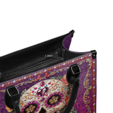 "Catrinelle" - Black Interior - Leather Handbag Matching SANTA Combo